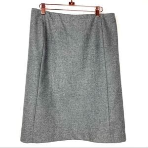 Michael Kors | Gray Skirt Wool Silk Blend Bergdorf Goodman 12